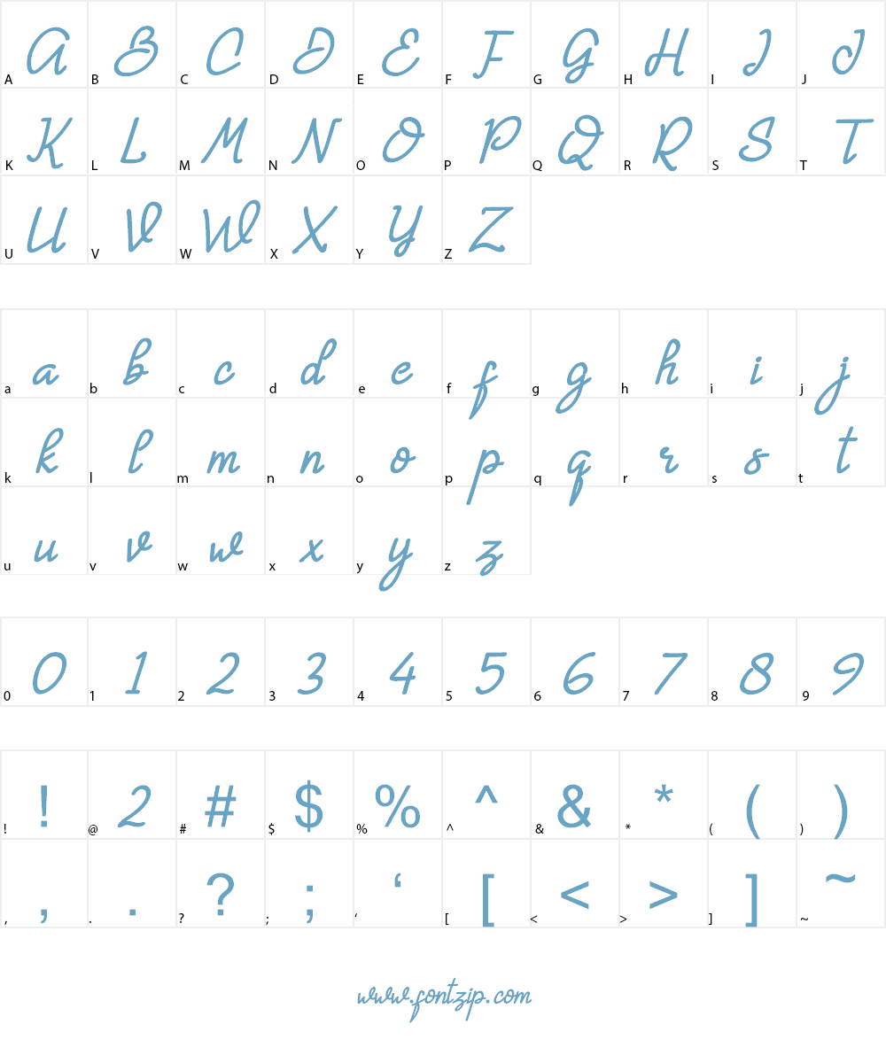 Hanna Monica Font Character